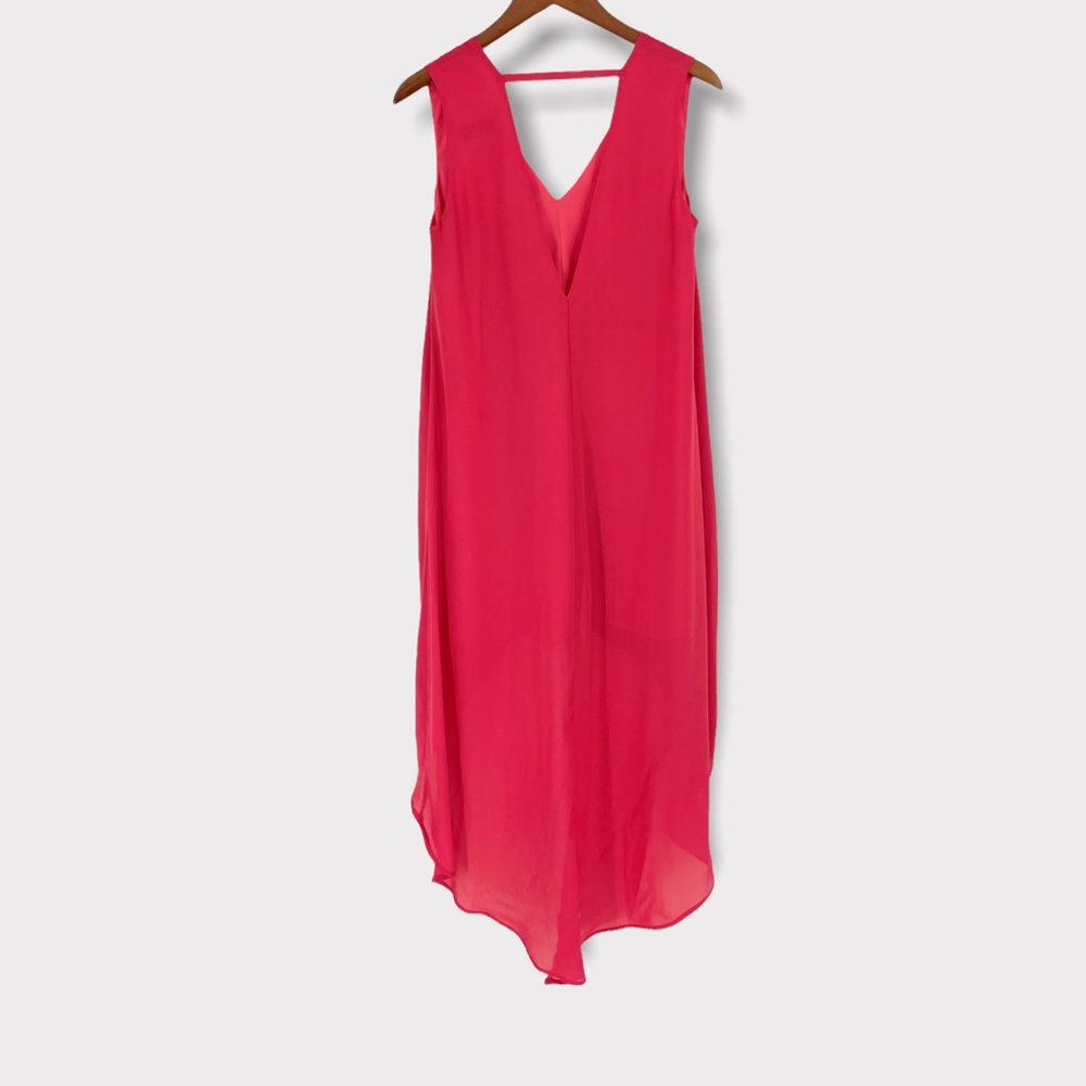 Adelyn Rae Pink High Low Chiffon High Low Dress Size Small - Picture 2 of 6